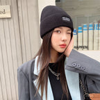 Embroidered Wool Ear Protection Knitted Pullover | Streetwear