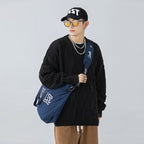 Men's Checkerboard Crew Neck Sweater (2 Versatile Styles)
