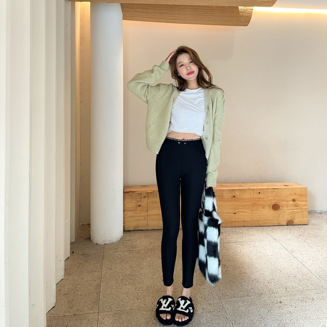 Fleece-lined Leggings for Women - Fall and Winter Wear