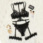 Cross-Border Hot Selling Women's Lace Lingerie Set