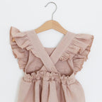 Cotton Linen Triangle Bodysuit for Girls (Romper)