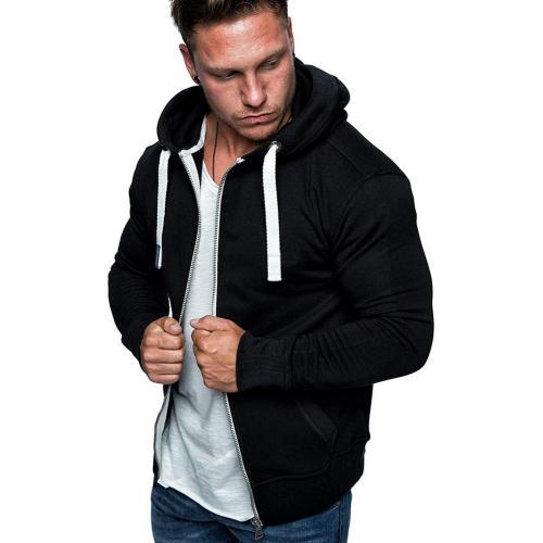 Men's Fashion Zip Pocket Drawstring Sport Hoodie | Streetwear
