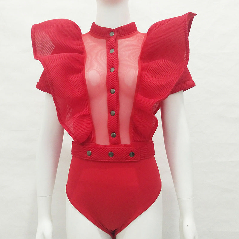 Sexy Women's Sheer Bodysuit - Available in Multiple Colors