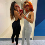 2023 Fall/Winter Women's Backless V-Neck Bodysuit