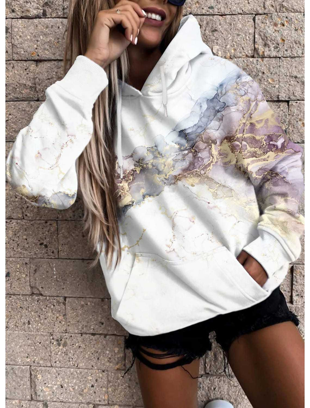 3D Printed Ladies Sweatshirt Top | Streetwear