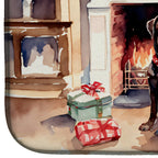 Labrador Retriever Cozy Christmas Dish Drying Mat