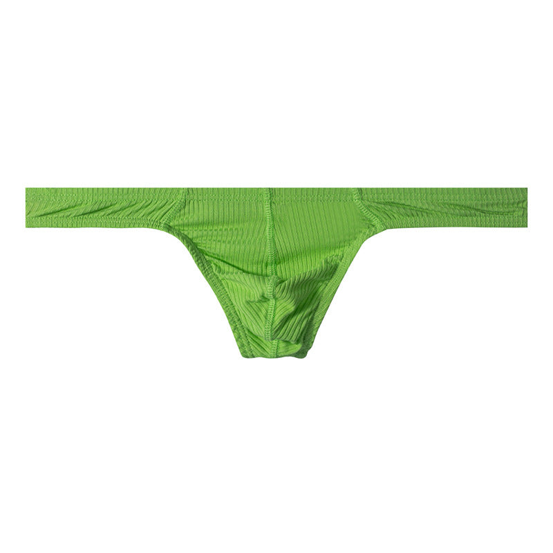 Men's Ribbed Low-Waist Thong Underwear
