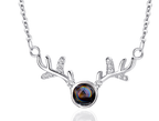 Christmas Birthday Gift, Antler Necklace