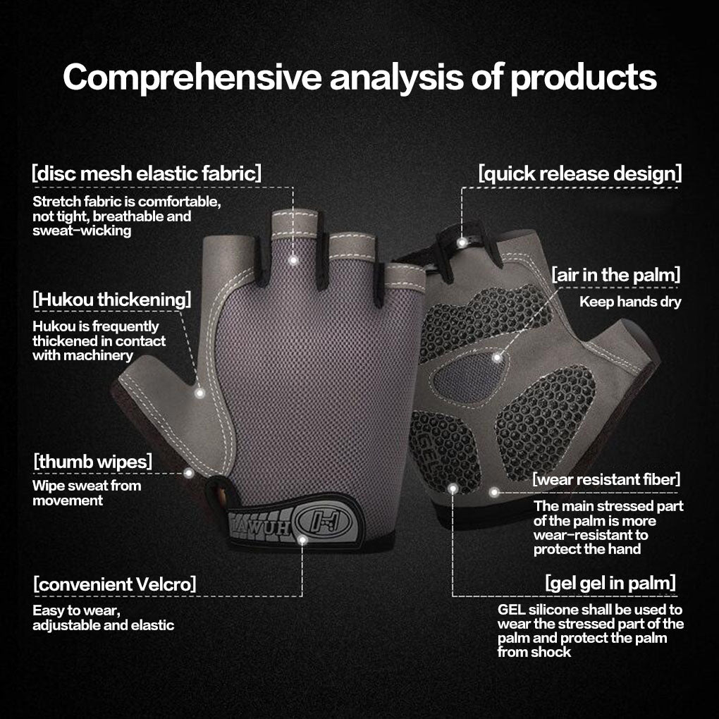 Cycling Gloves for Men and Women - Blue XL