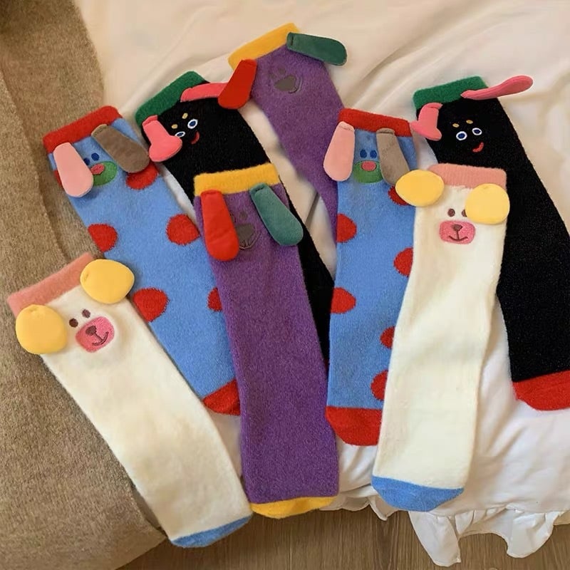 Coral Fleece Lined Warm Tube Socks