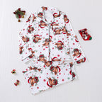 Women's Christmas Print Long Sleeve Pajama Set
