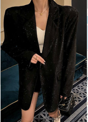WOLFF Glitter Blazer Jacket for Women (One Piece)