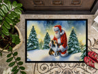 Sheltie and Santa Claus Doormat