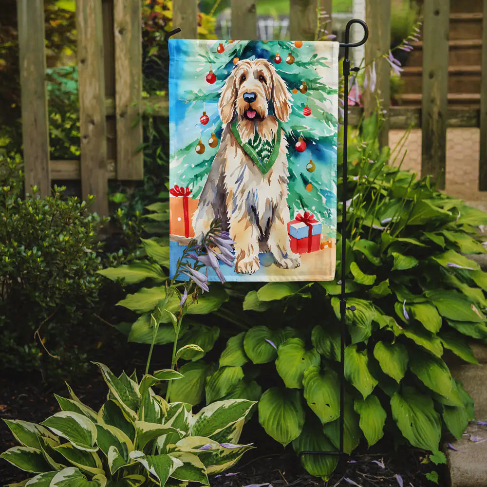 Otterhound Christmas Garden Flag