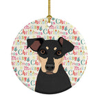 Rottweiler Black and Tan #3 Christmas Ceramic Ornament