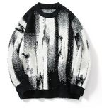 Design Oil Painting Color Matching Sweater Outfit