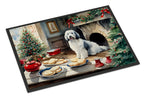 Old English Sheepdog Christmas Cookies Doormat