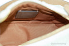 Coach Teri Small Shearling Leather Logo Motif Shoulder Bag