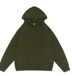 Loose All-matching Solid Color Sports Pullover Hooded Sweater Men | Streetwear