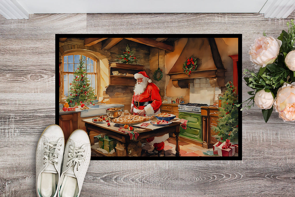 Cookies with Santa Claus Father Christmas Doormat