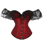 Jacquard Lace Strap Corset-Style Shaping Top