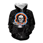 Women's Skull Hooded Sweatshirt for Halloween | Streetwear