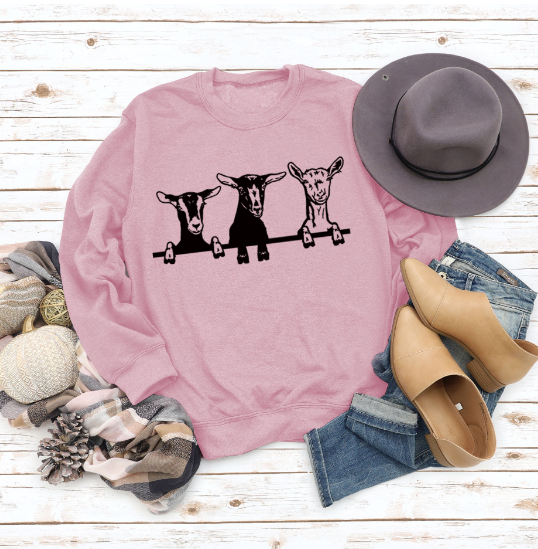 Cute Alpaca Print Casual Crew Neck Sweatshirt | Streetwear