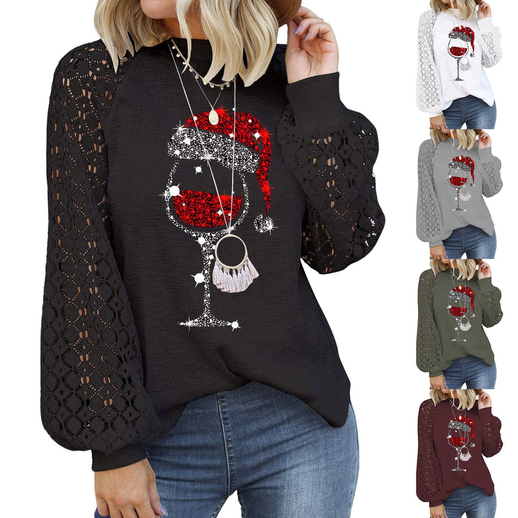 Floral Print Long Sleeve Pullover for Women | Streetwear