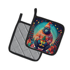 Gorilla Christmas Pair of Pot Holders