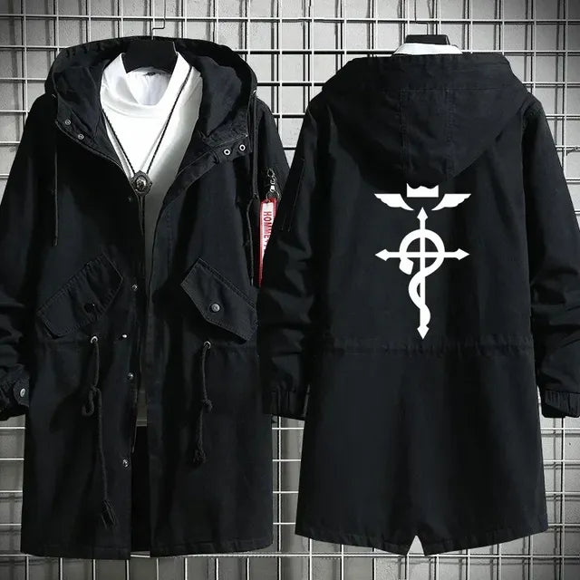 Anime Fullmetal Alchemist Edward Elric Hoodie Coat | Streetwear