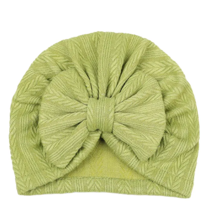 Baby Beanie Cap with Bow | Embroidered Cap