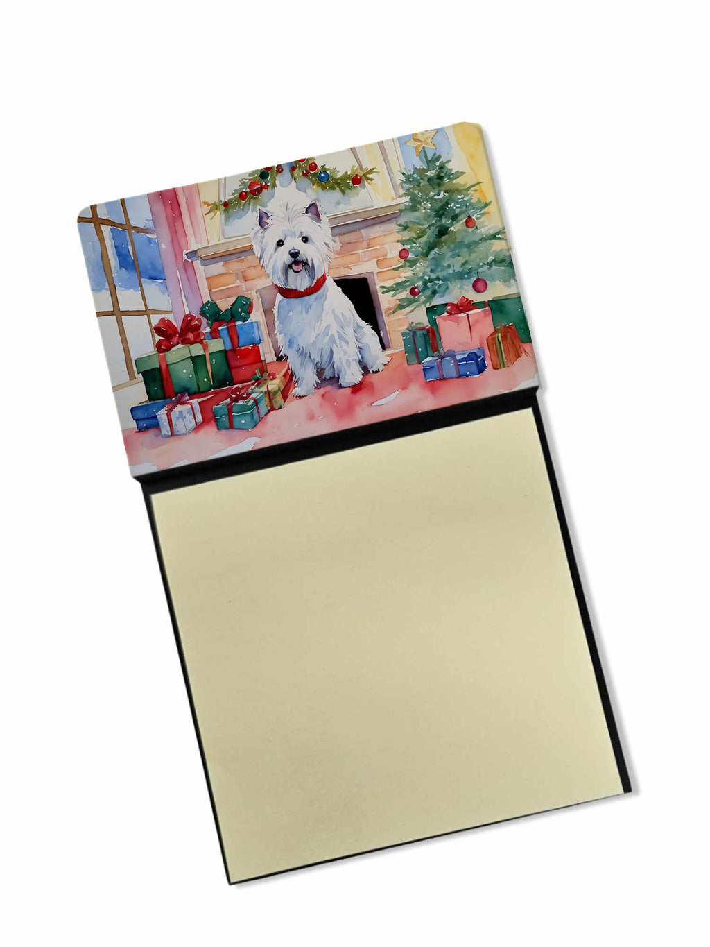 Westie Cozy Christmas Sticky Note Holder