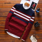Men's Wool Sweater and Faux Cotton Jacket for Fall/Winter