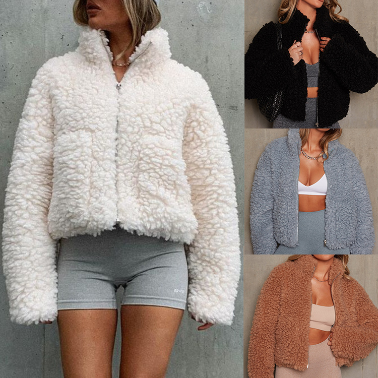 Lambswool Short Coat for Women
