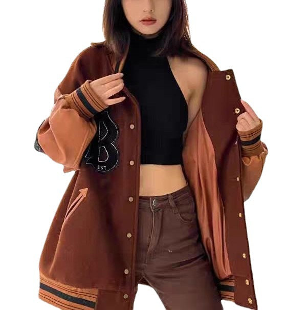 Loose-Fit Unisex Minority Design Coat