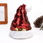 Women's Short Plush Christmas Hat for Fashion | Embroidered Cap