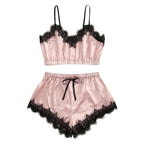 Lingerie Set with Sleeveless Bra and Women's Nightwear