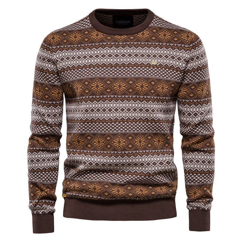 Men's Knitted Sweater - Fashion Business Casual Style