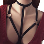 Lingerie with Straps - Seductive Bra and Accessories