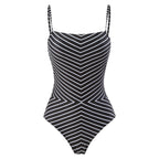 2024 Retro Striped Two-Piece Swimsuit Set