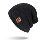 Korean Style Trendy Knitted Wool Hat for Men | Embroidered Cap
