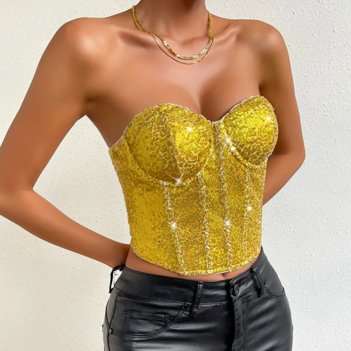 Sequin Tube Top