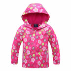 Girls' Windbreaker Jacket for Kids, Waterproof Design