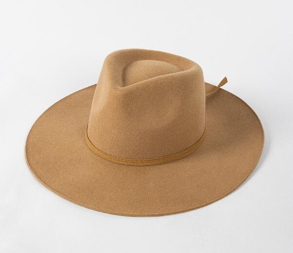 Ribbon Bow Casual Crown Wool Jazz Hat | Embroidered Cap