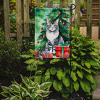 Foldex Exotic Fold Cat By the Christmas Tree Garden Flag