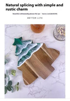 Christmas Tree Resin Fruit Cutting Board