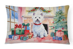 Westie Cozy Christmas Throw Pillow