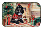 English Cocker Spaniel Cozy Christmas Dish Drying Mat