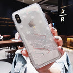 Snowflake Liquid Sand Christmas Phone Case | Protective Cover