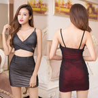 Stylish Plus Size Sexy Dress with Spaghetti Straps